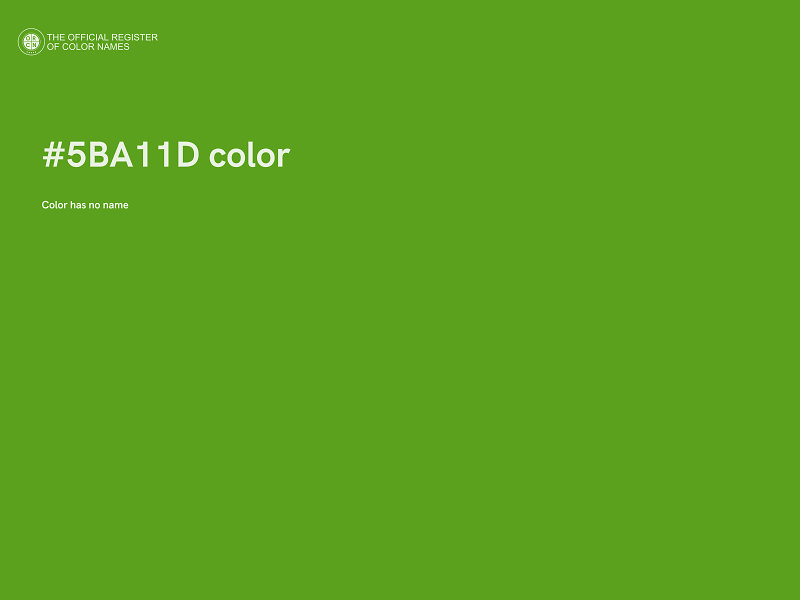 #5BA11D color image