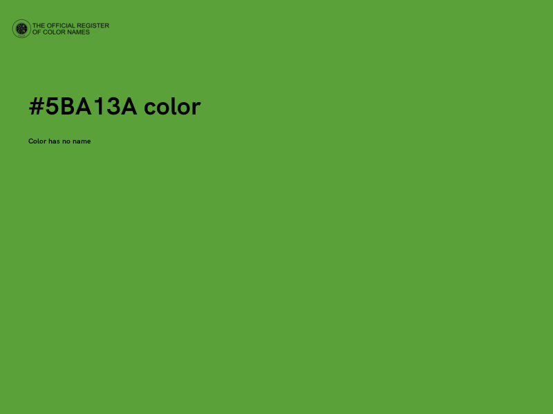 #5BA13A color image