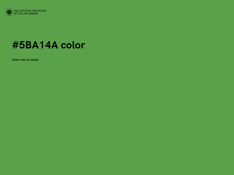 #5BA14A color image