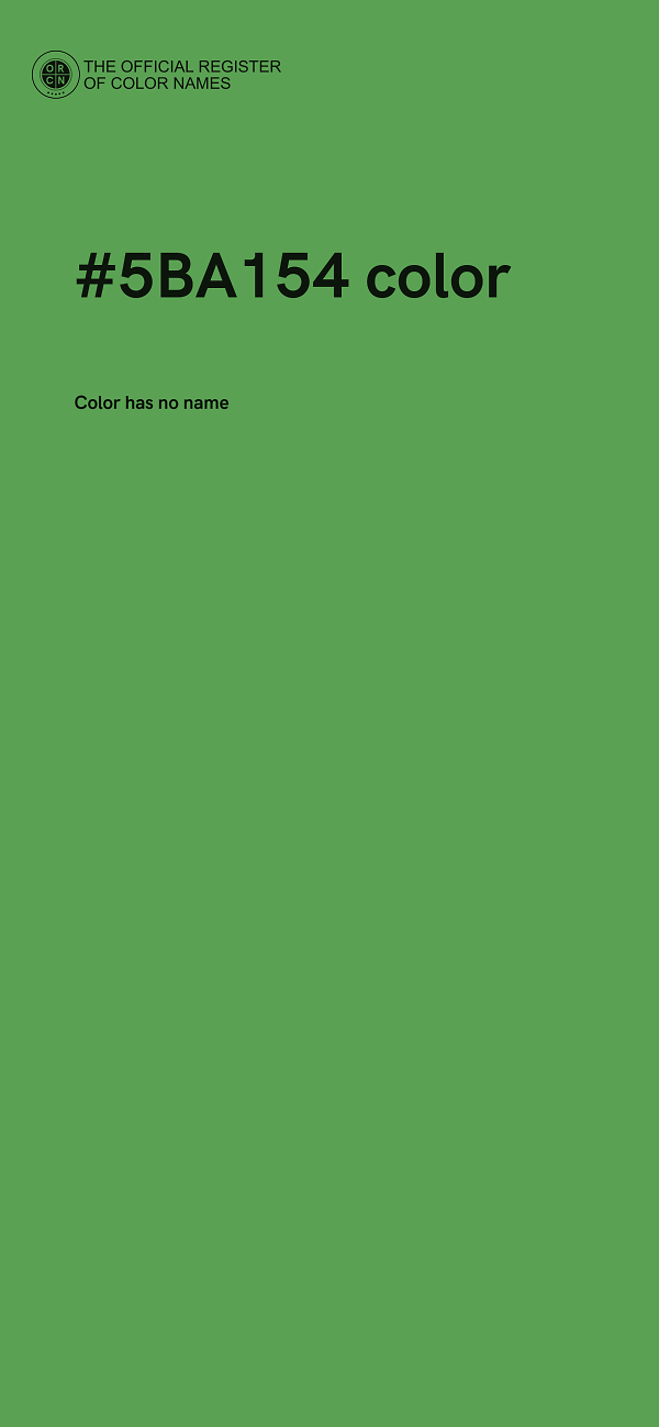 #5BA154 color image