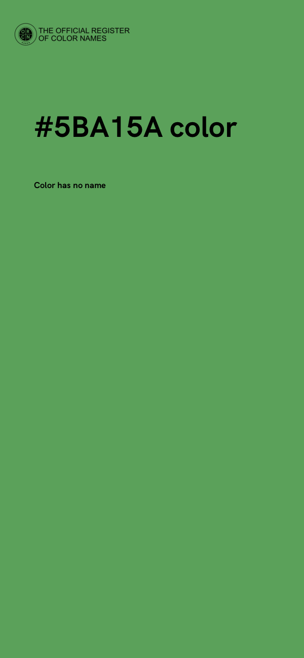 #5BA15A color image