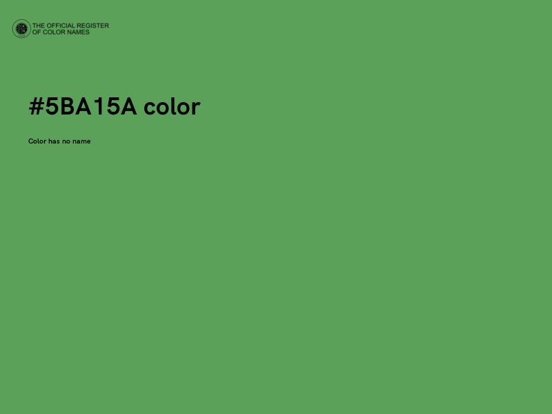 #5BA15A color image