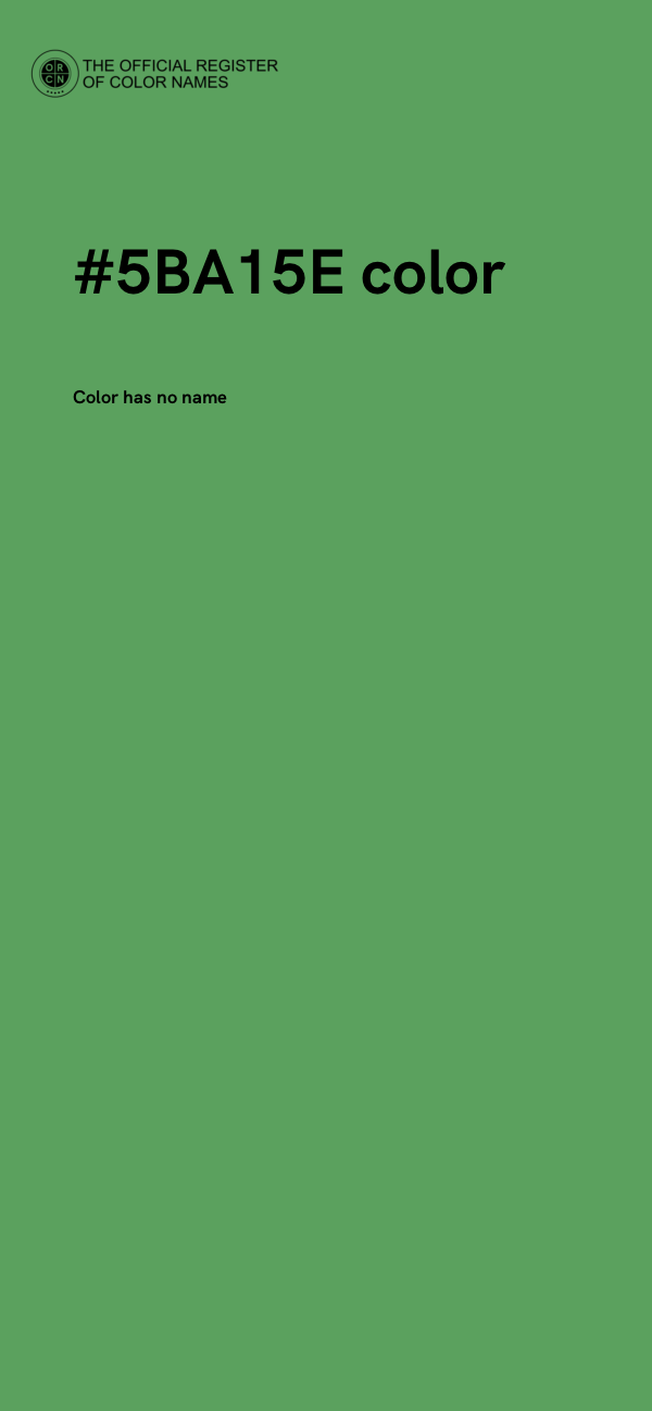 #5BA15E color image