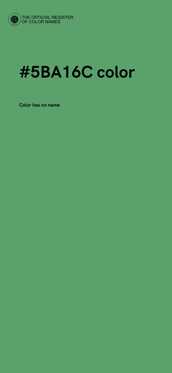 #5BA16C color image