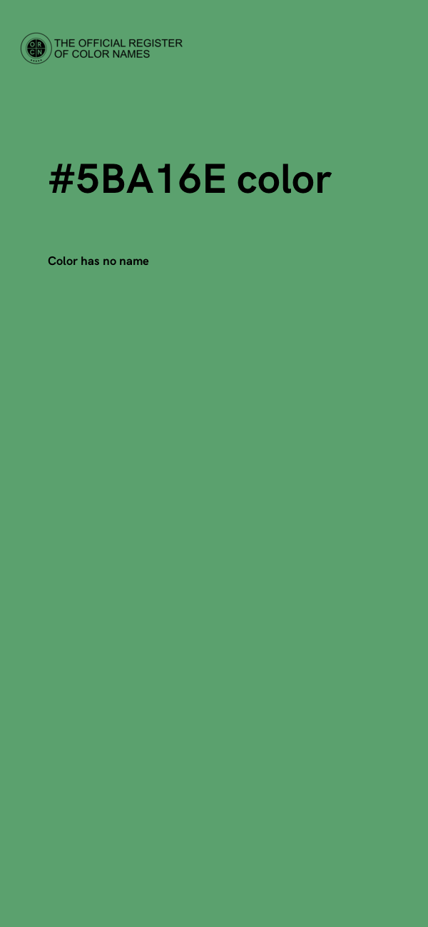 #5BA16E color image
