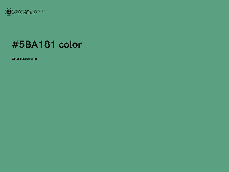 #5BA181 color image