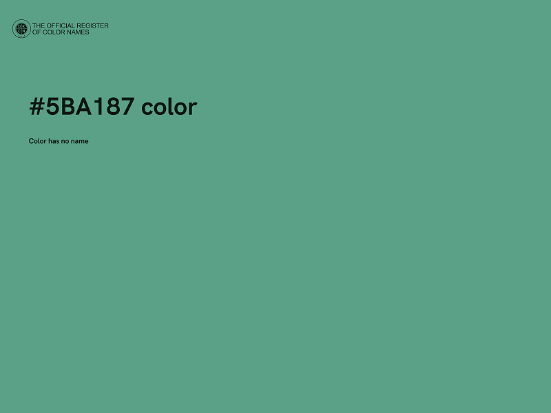 #5BA187 color image
