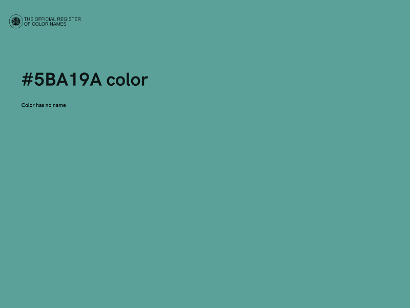 #5BA19A color image