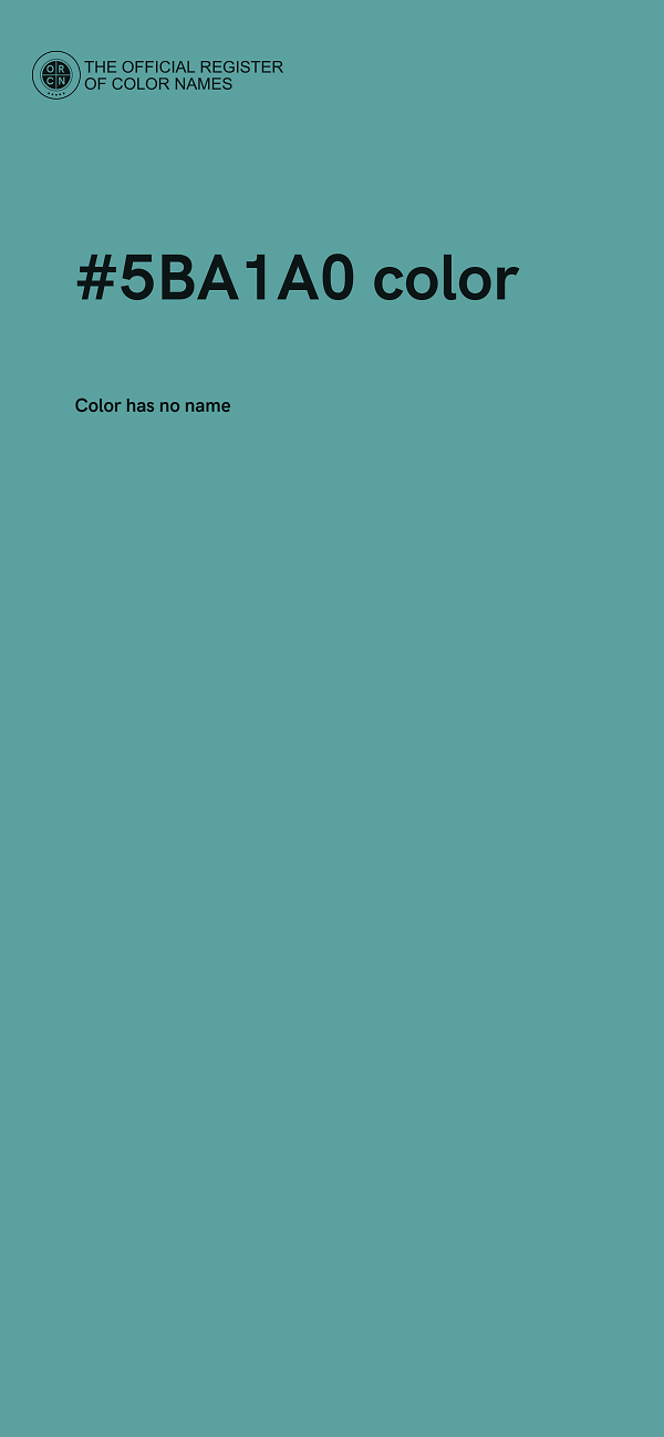 #5BA1A0 color image