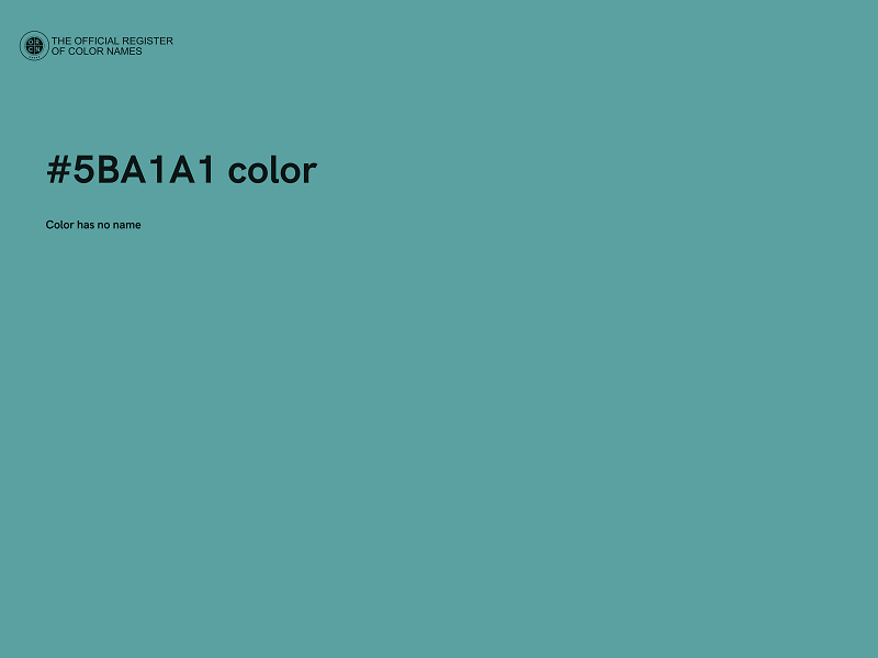 #5BA1A1 color image