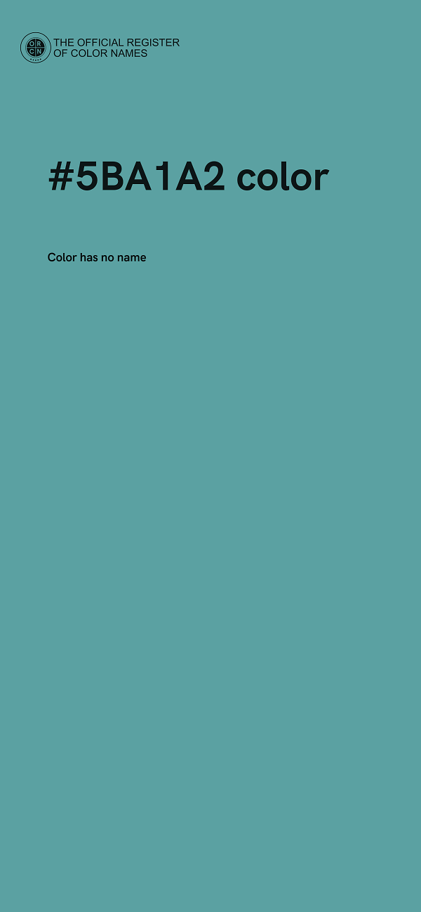 #5BA1A2 color image