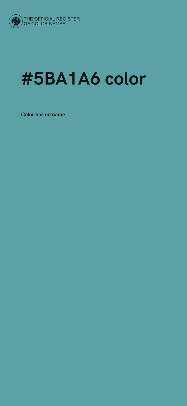 #5BA1A6 color image
