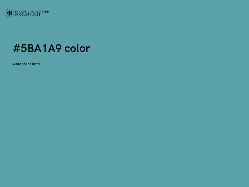 #5BA1A9 color image