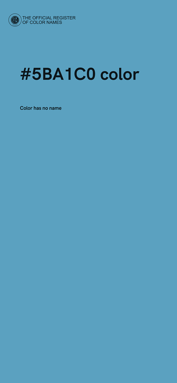 #5BA1C0 color image