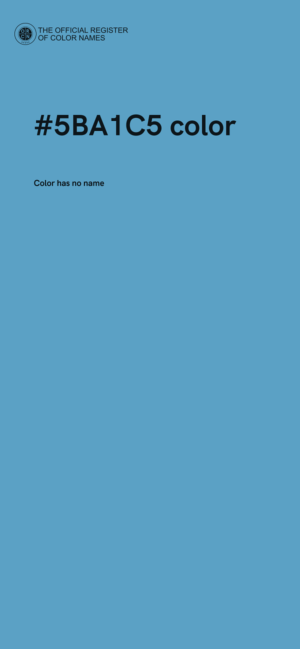 #5BA1C5 color image