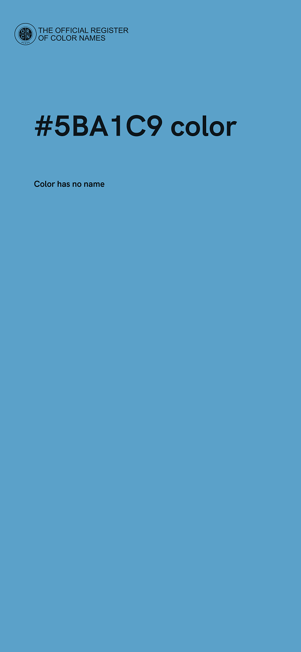 #5BA1C9 color image