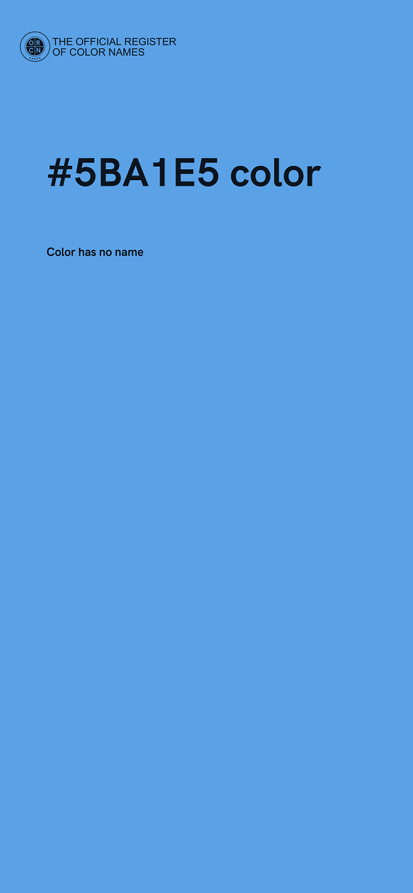 #5BA1E5 color image