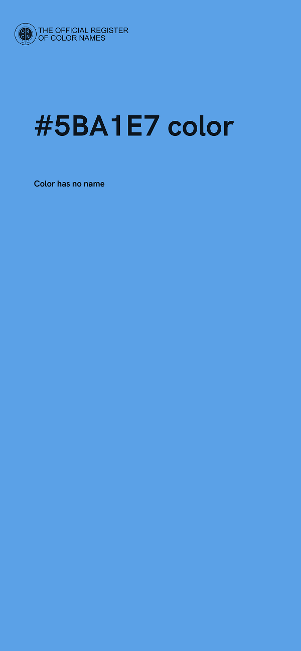 #5BA1E7 color image