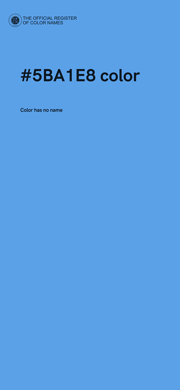 #5BA1E8 color image