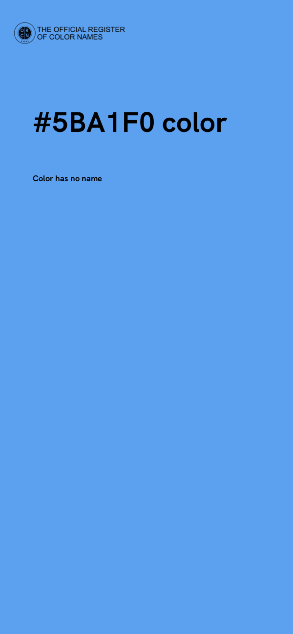 #5BA1F0 color image