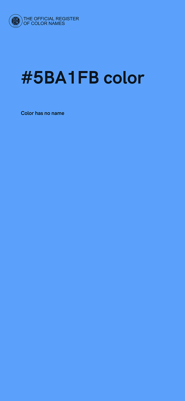 #5BA1FB color image