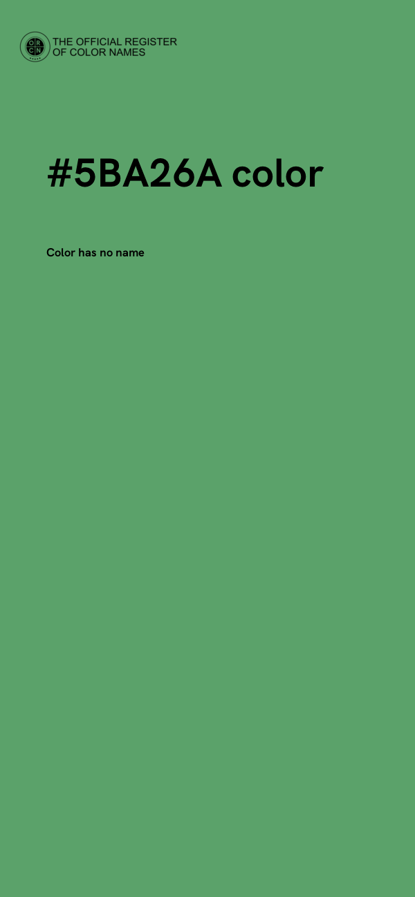 #5BA26A color image