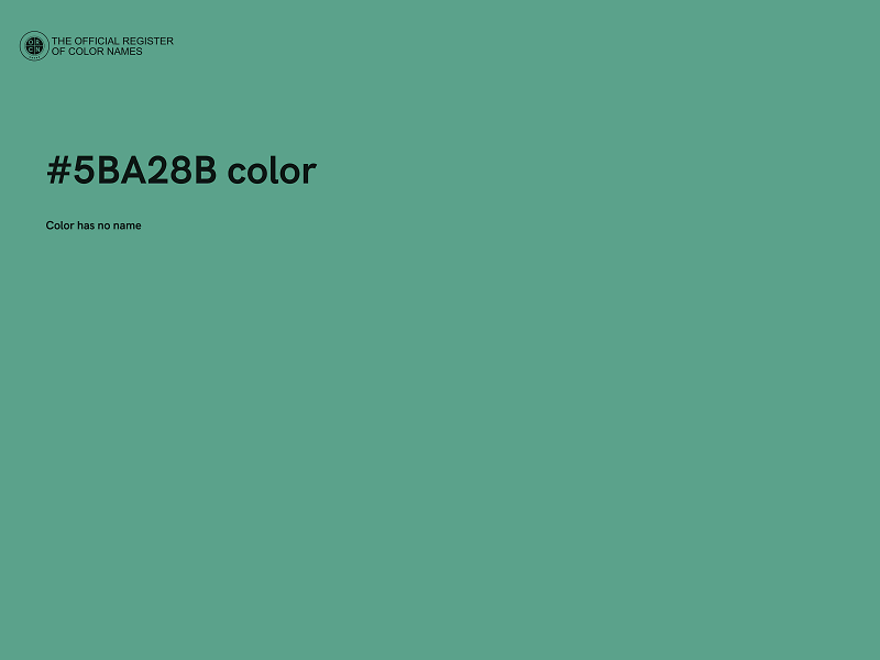 #5BA28B color image