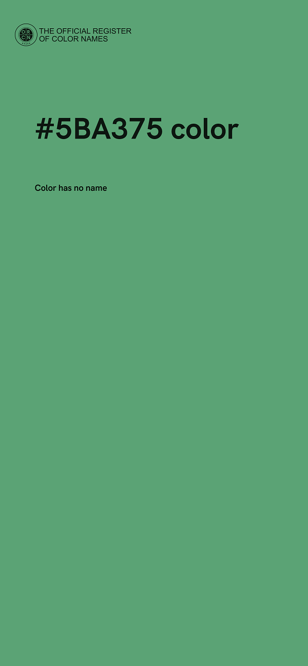 #5BA375 color image