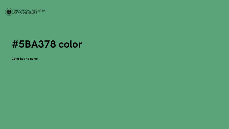 #5BA378 color image