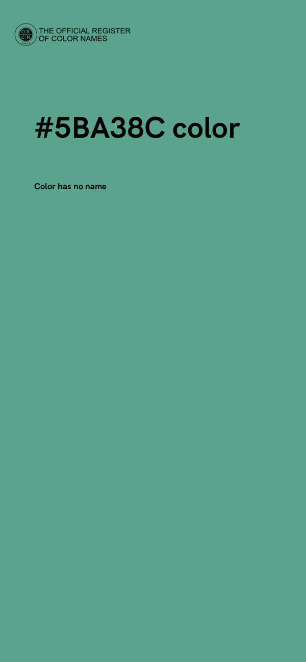 #5BA38C color image