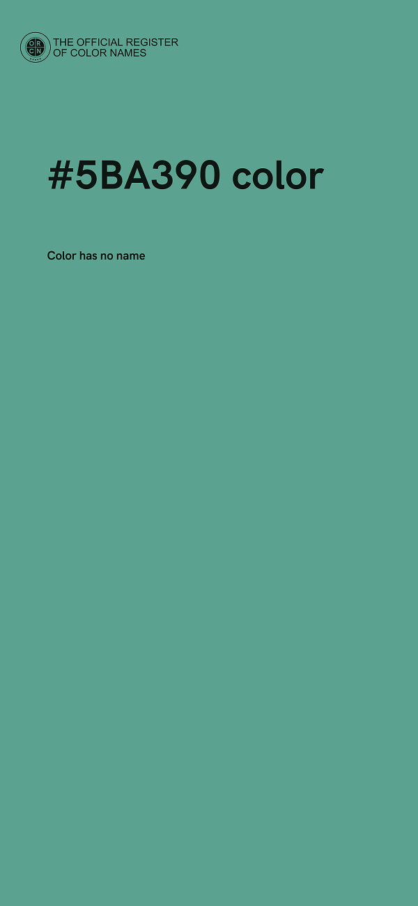 #5BA390 color image