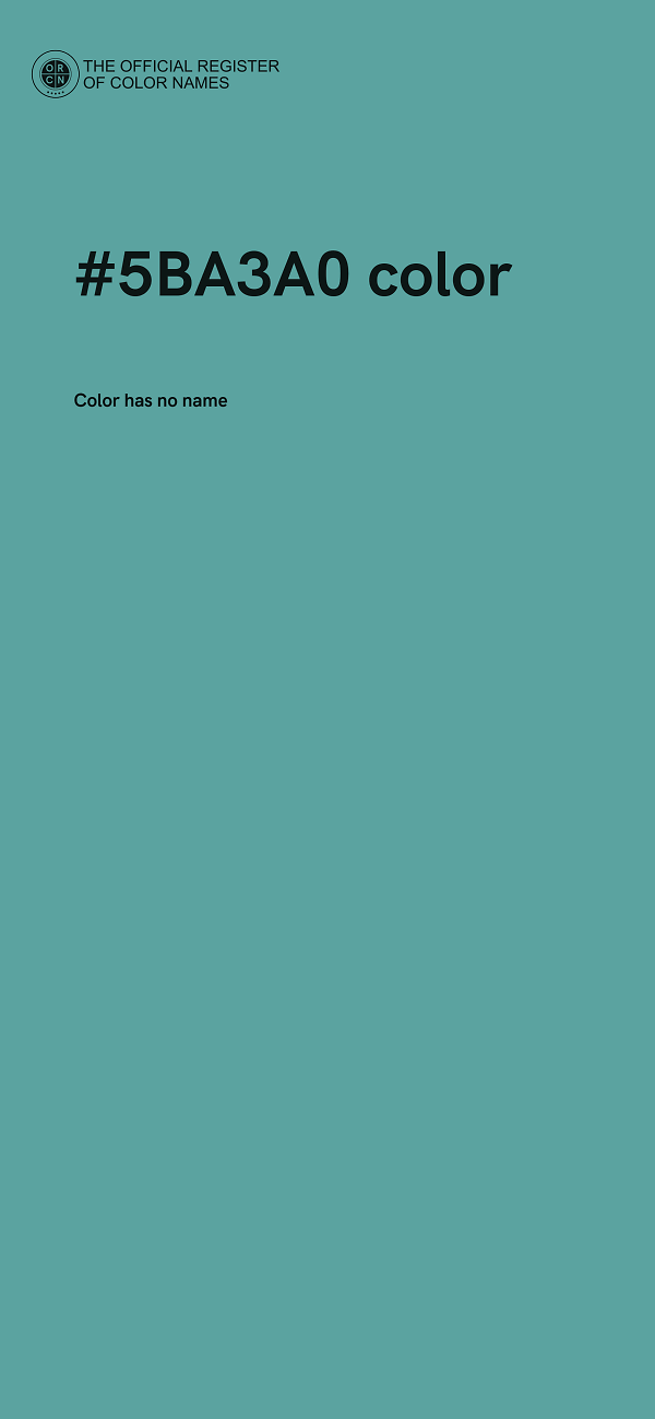 #5BA3A0 color image
