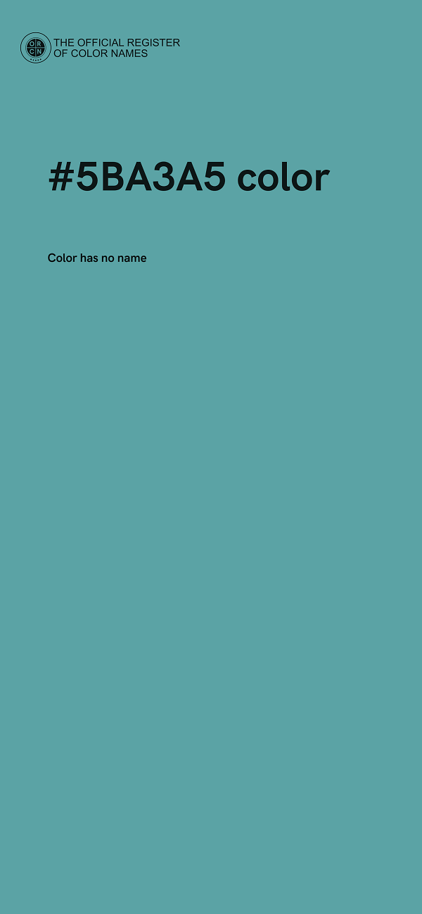 #5BA3A5 color image