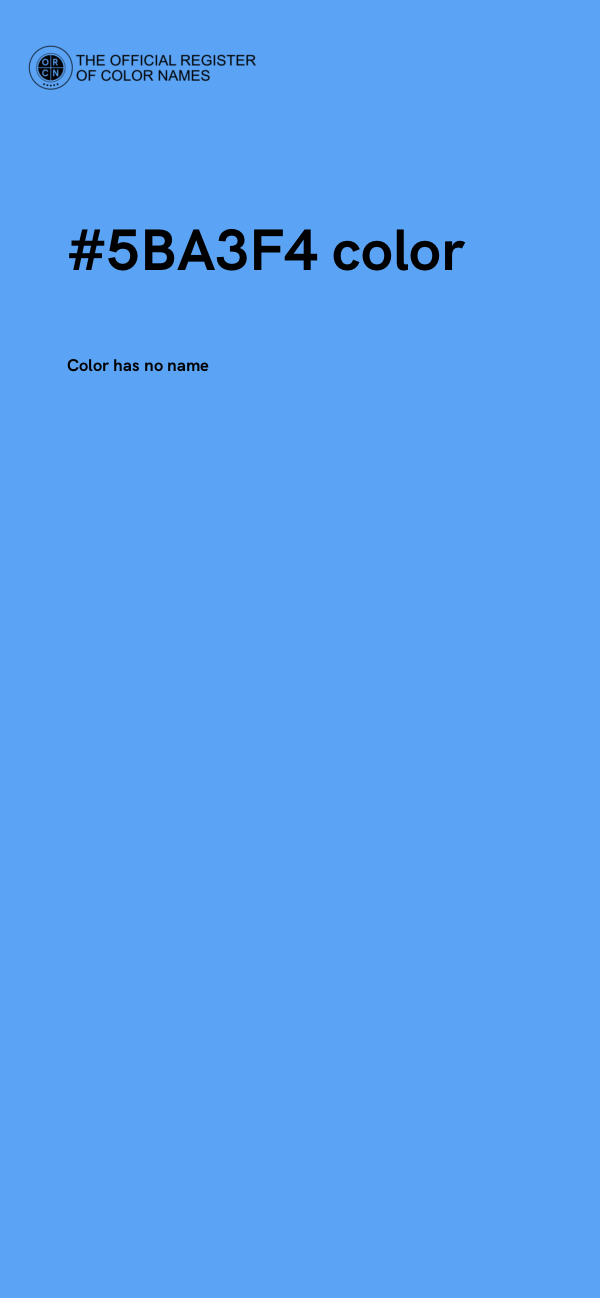 #5BA3F4 color image