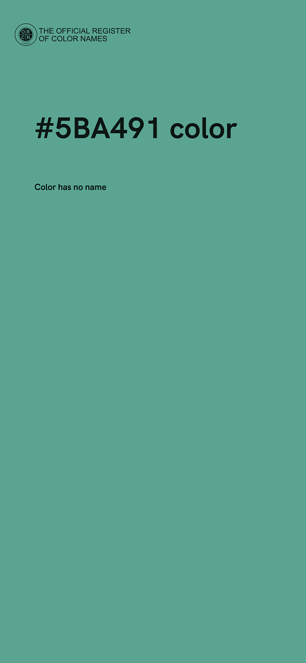 #5BA491 color image