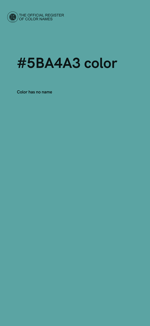 #5BA4A3 color image