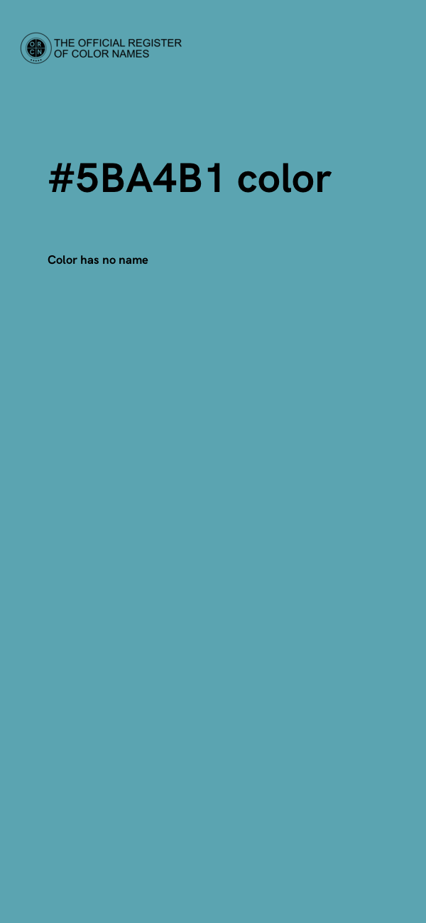 #5BA4B1 color image