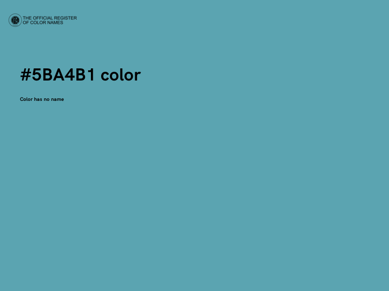 #5BA4B1 color image
