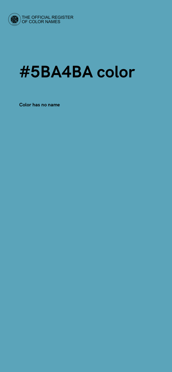 #5BA4BA color image