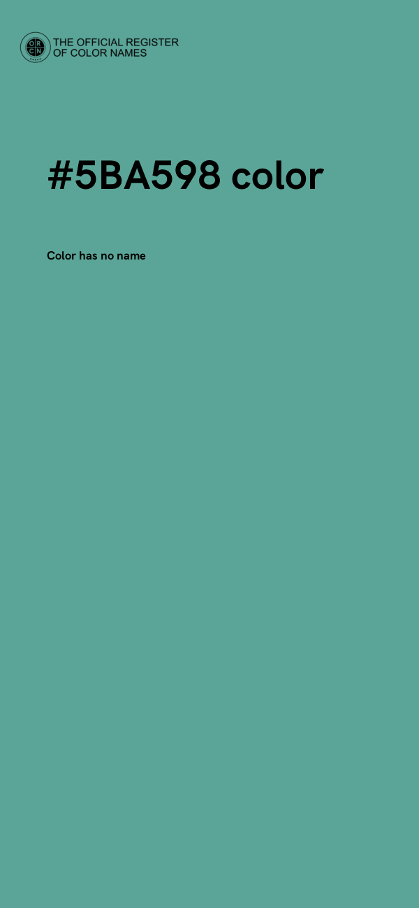 #5BA598 color image