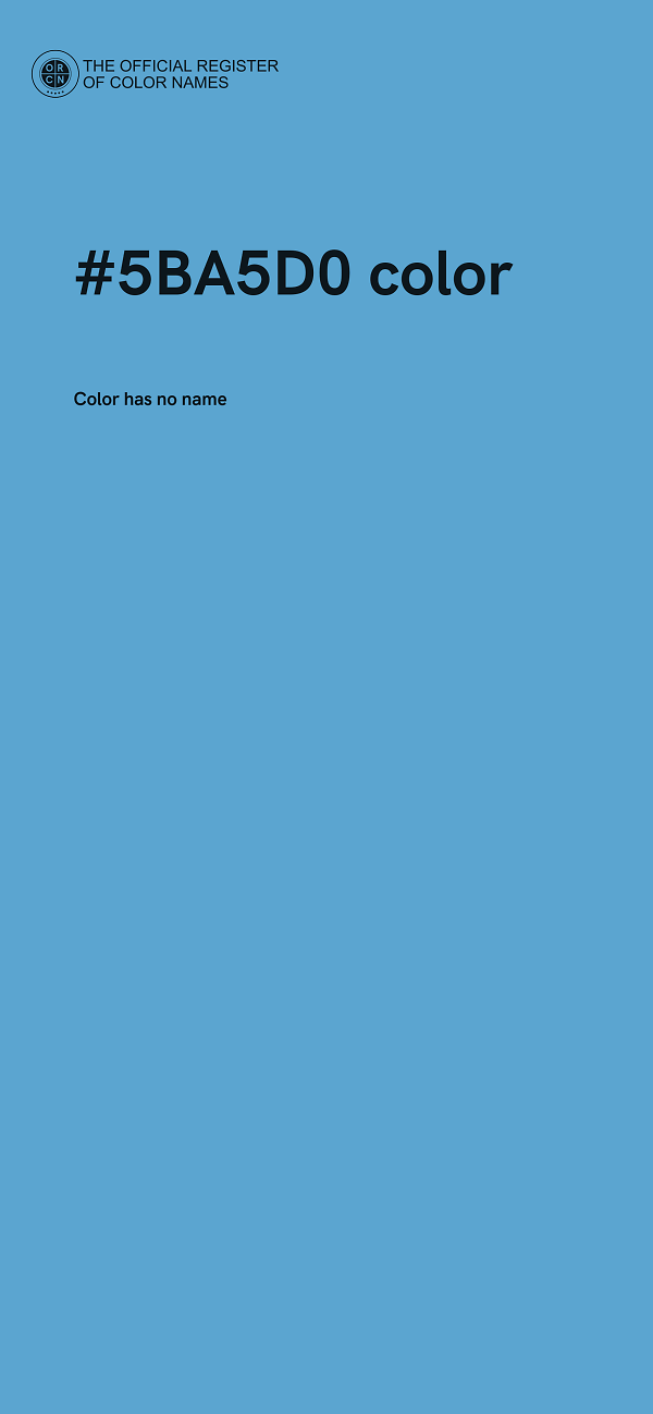 #5BA5D0 color image
