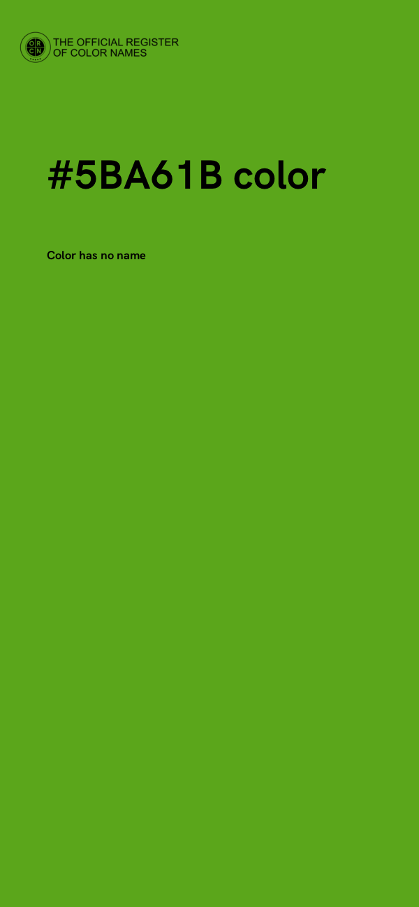 #5BA61B color image