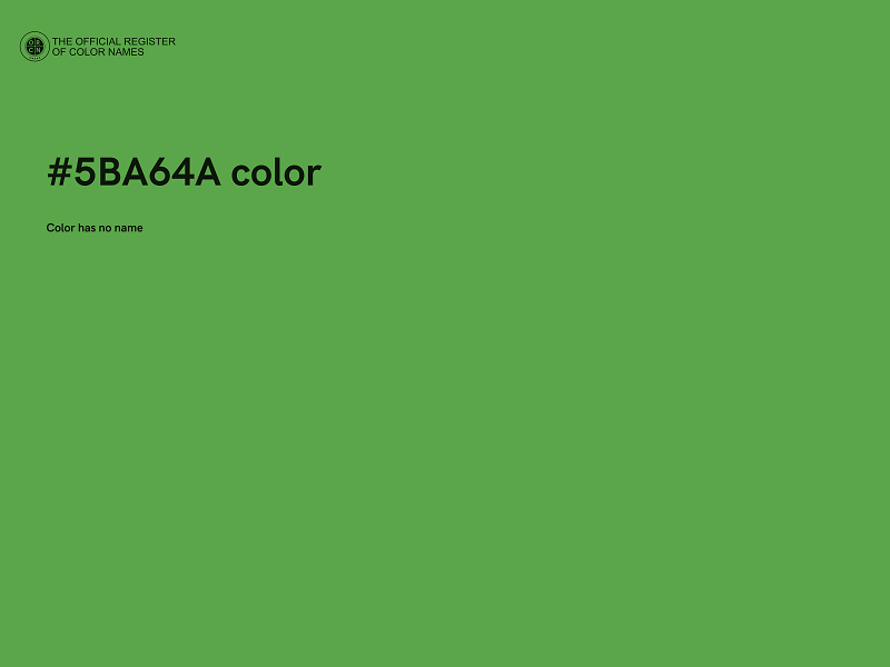 #5BA64A color image