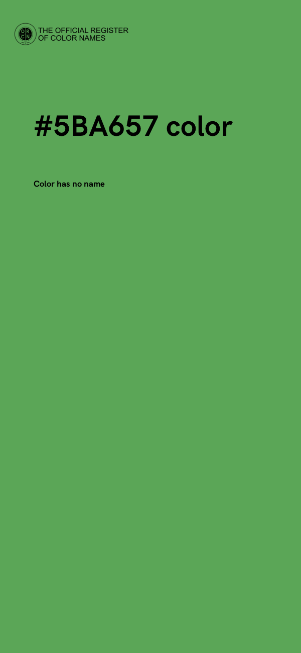 #5BA657 color image