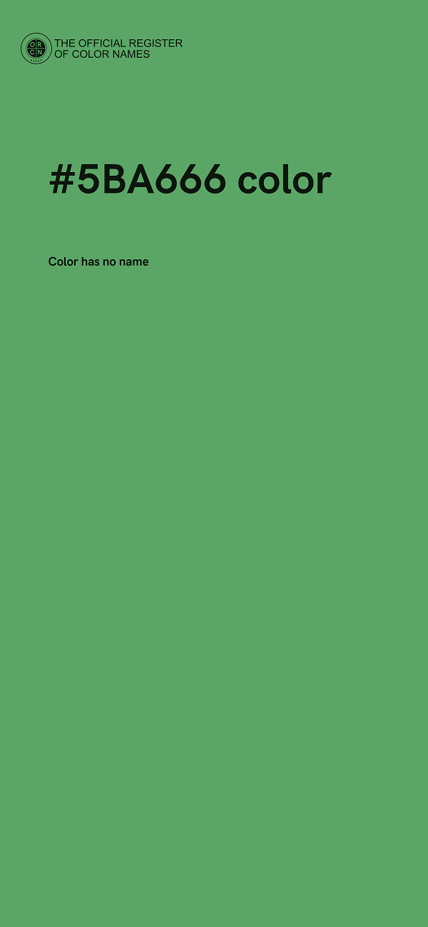 #5BA666 color image