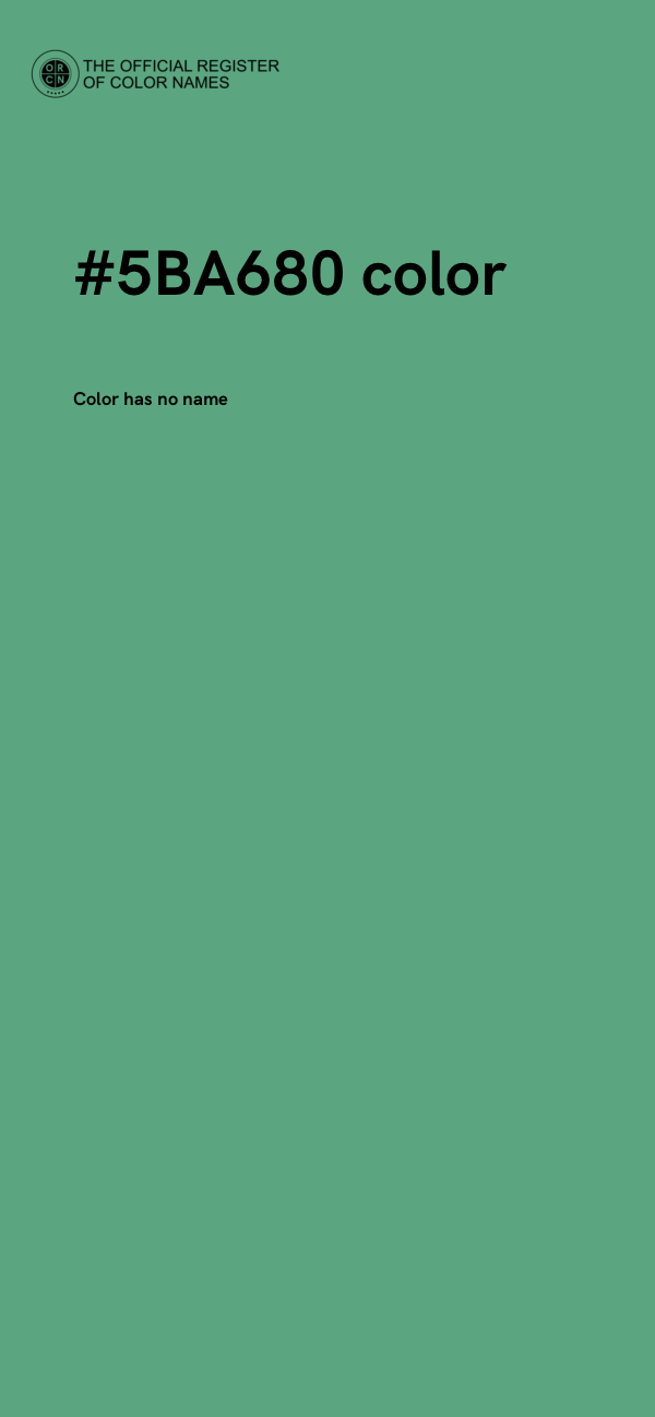 #5BA680 color image