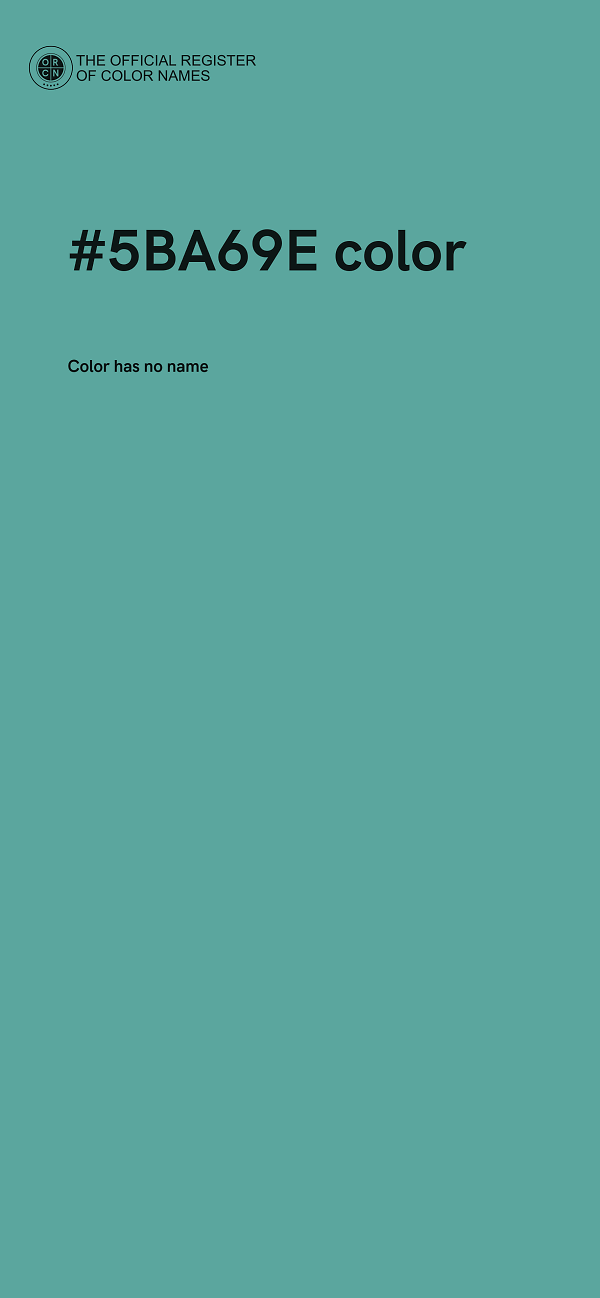 #5BA69E color image