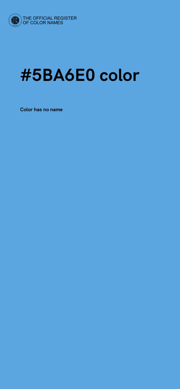 #5BA6E0 color image