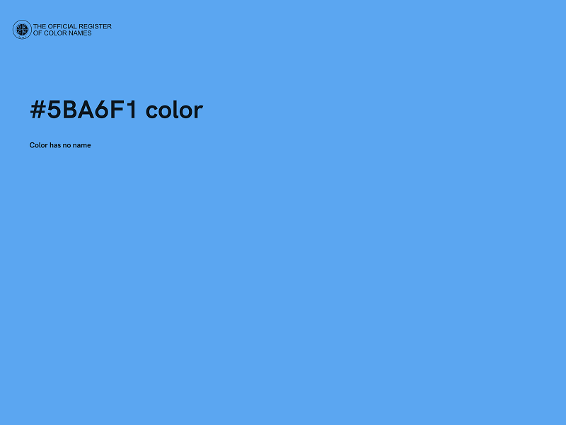 #5BA6F1 color image