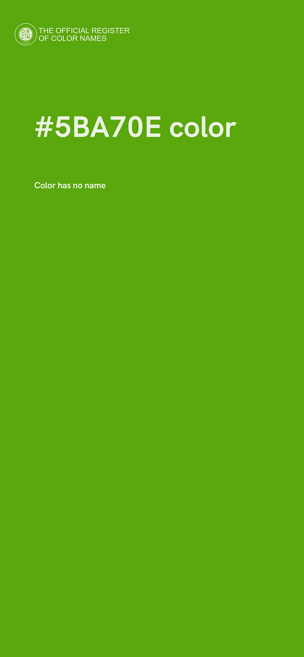 #5BA70E color image